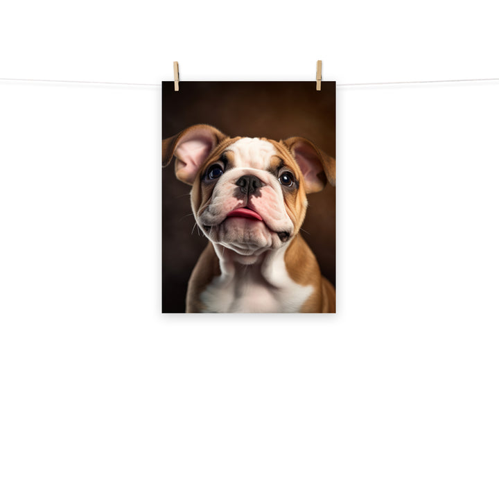 Bulldog Photo paper poster - PosterfyAI.com