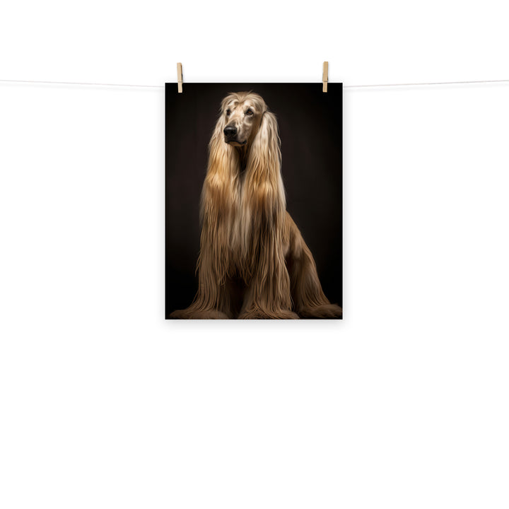 Afghan Hound Photo paper poster - PosterfyAI.com