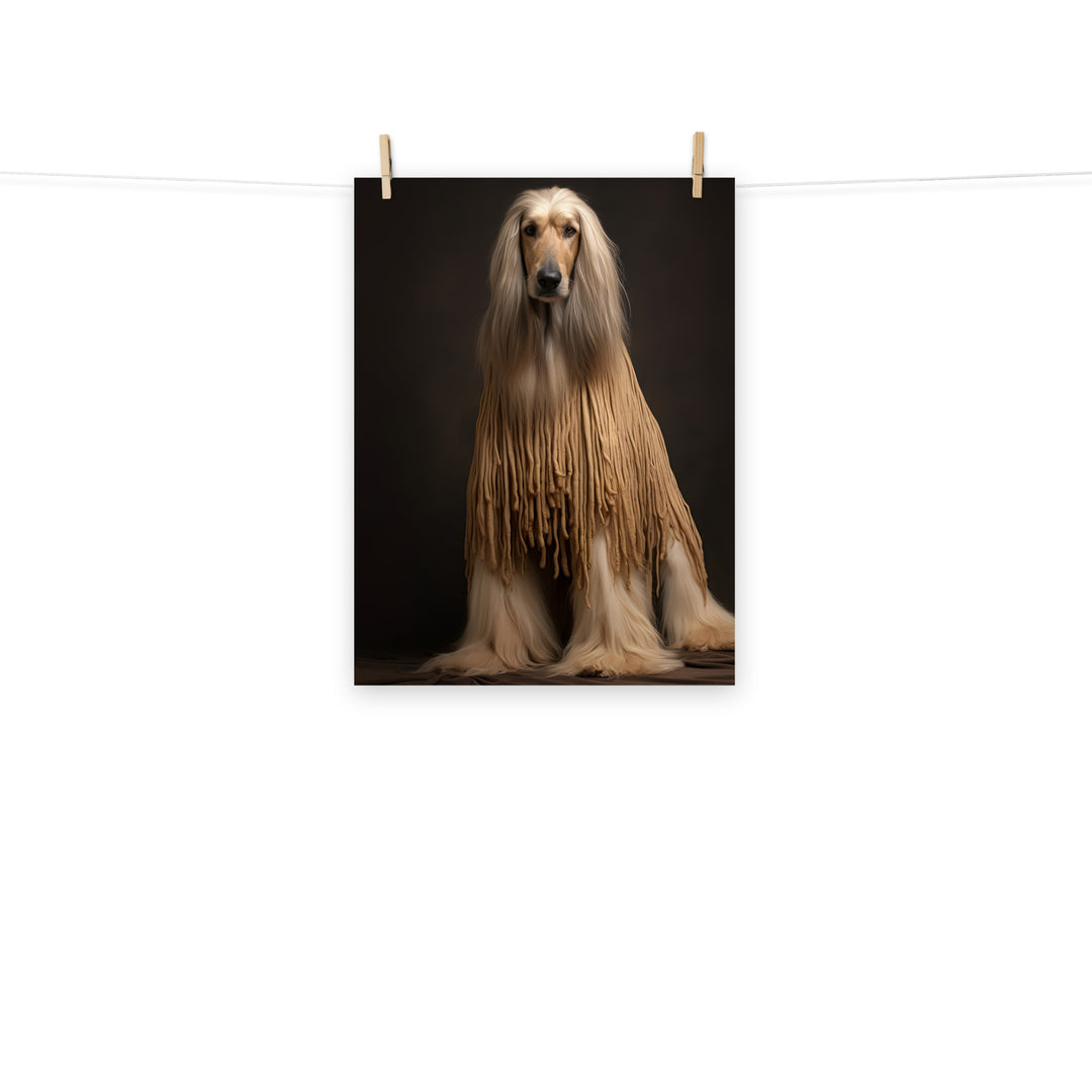 Afghan Hound Photo paper poster - PosterfyAI.com