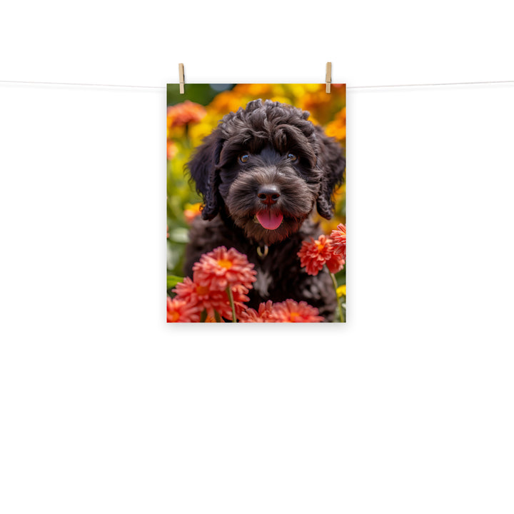 Portuguese Water Dog Photo paper poster - PosterfyAI.com