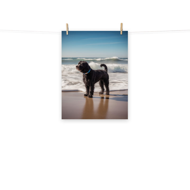 Portuguese Water Dog Photo paper poster - PosterfyAI.com