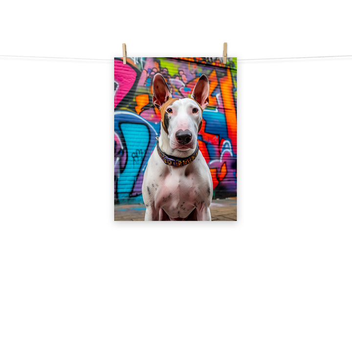 Bull Terrier Photo paper poster - PosterfyAI.com