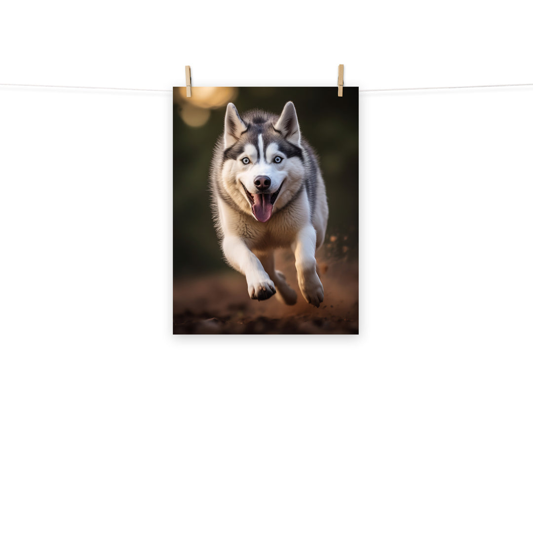 Siberian Husky Photo paper poster - PosterfyAI.com