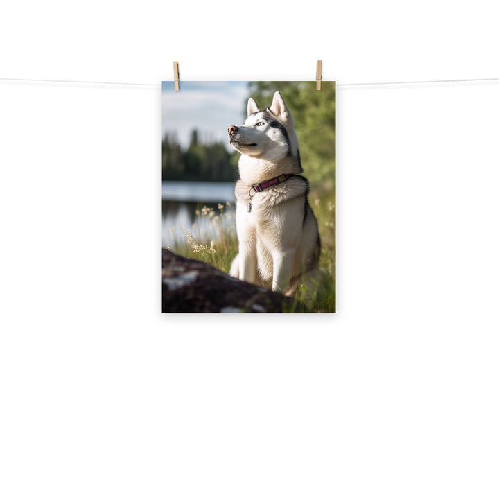 Siberian Husky Photo paper poster - PosterfyAI.com