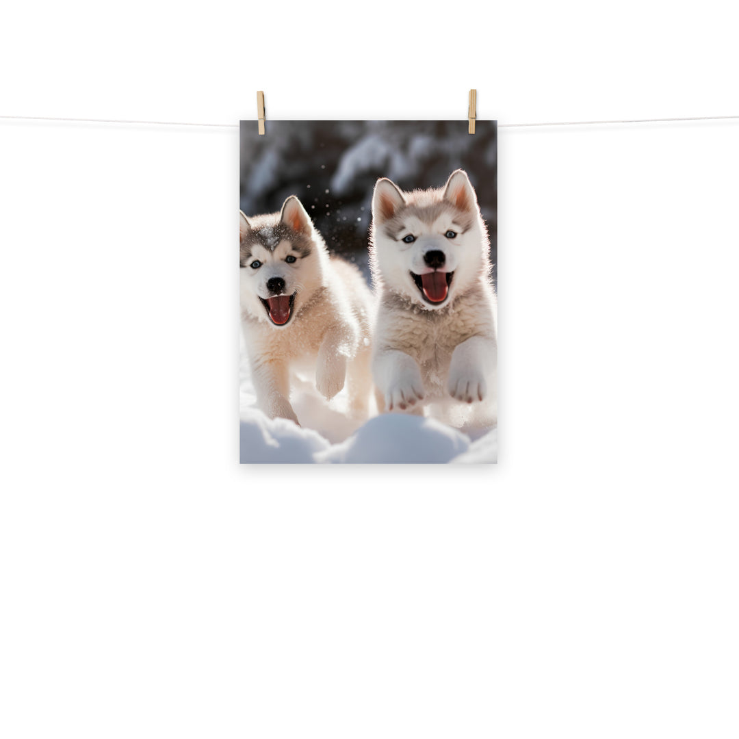 Siberian Husky Photo paper poster - PosterfyAI.com