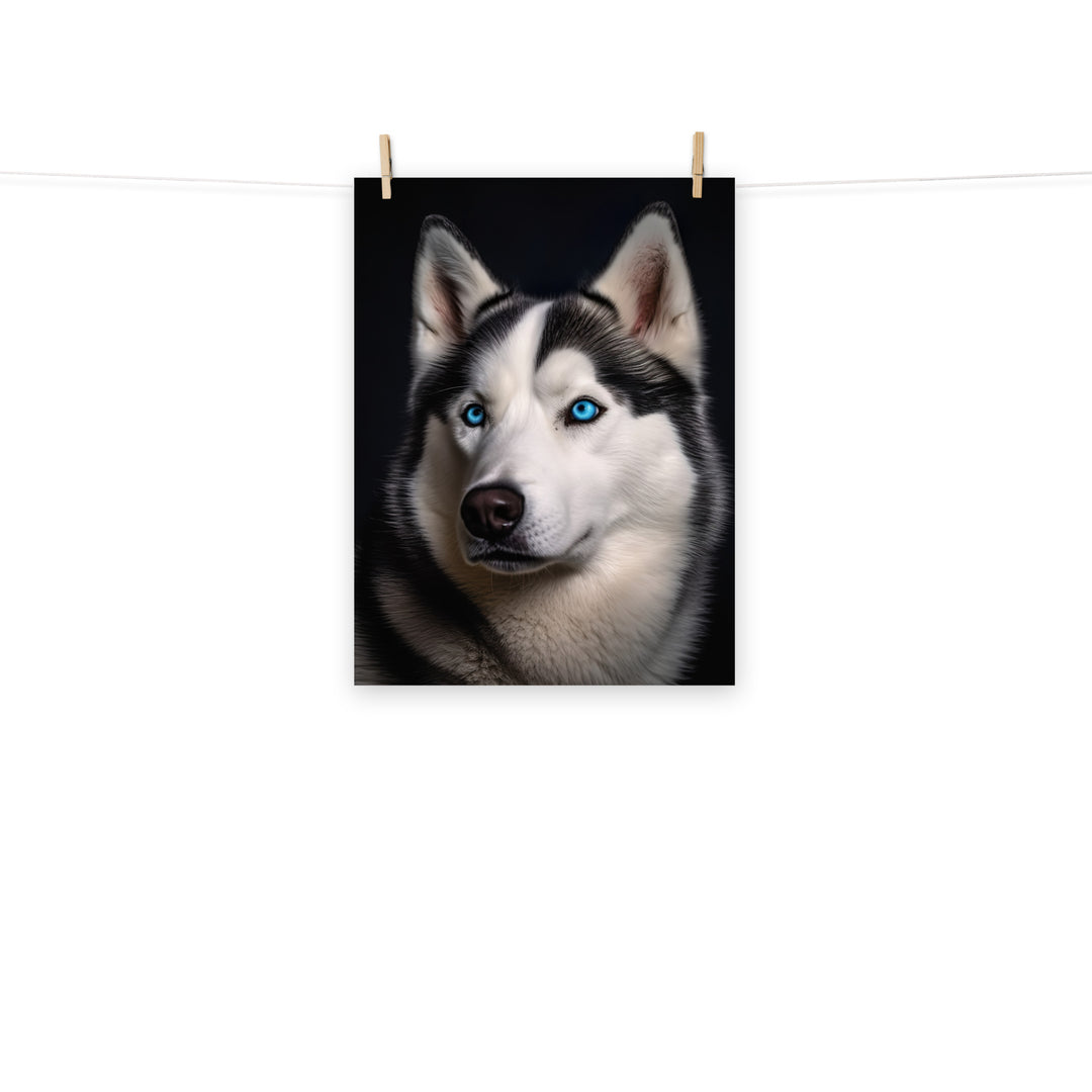 Siberian Husky Photo paper poster - PosterfyAI.com