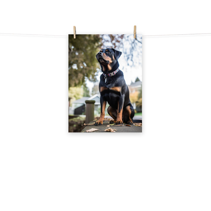 Rottweiler Photo paper poster - PosterfyAI.com