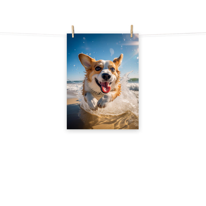 Welsh Corgi Photo paper poster - PosterfyAI.com