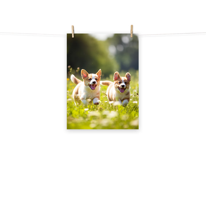 Welsh Corgi Photo paper poster - PosterfyAI.com