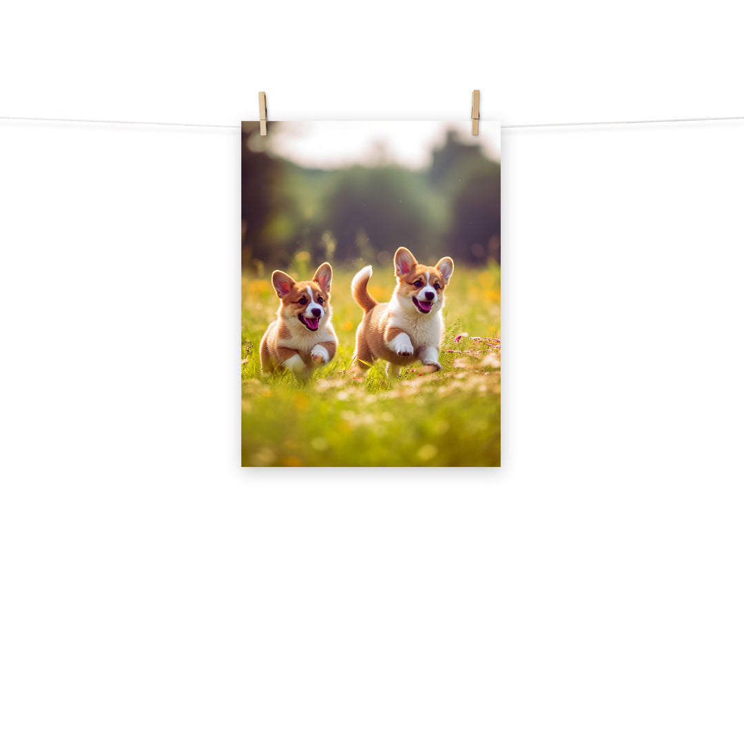 Welsh Corgi Photo paper poster - PosterfyAI.com