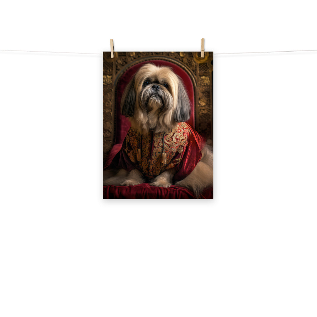 Lhasa Apso Photo paper poster - PosterfyAI.com