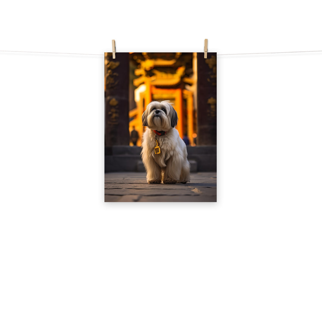 Lhasa Apso Photo paper poster - PosterfyAI.com