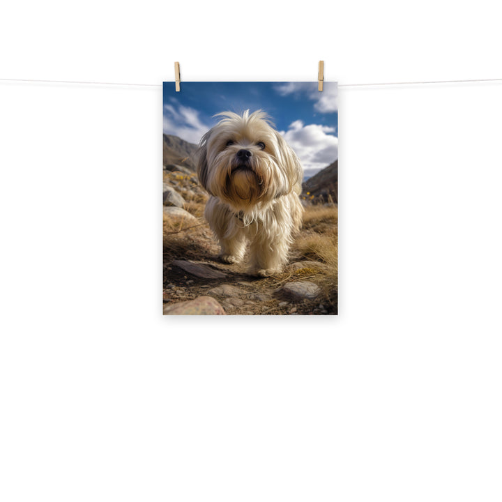 Lhasa Apso Photo paper poster - PosterfyAI.com