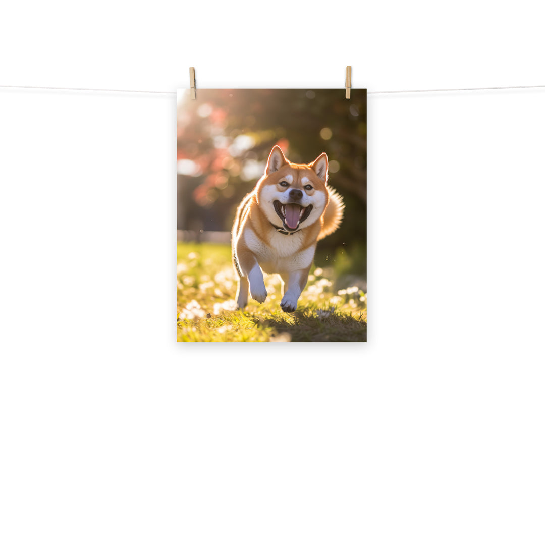 Shiba Inu Photo paper poster - PosterfyAI.com