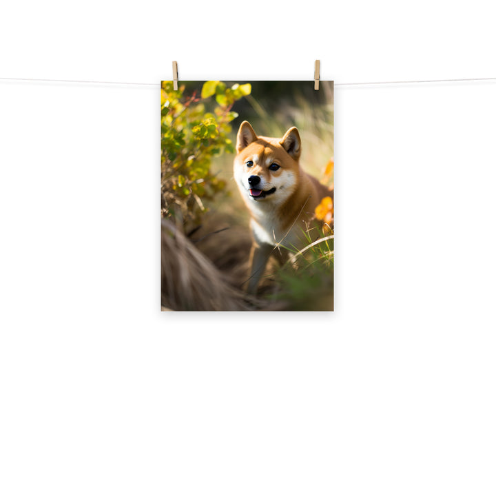 Shiba Inu Photo paper poster - PosterfyAI.com