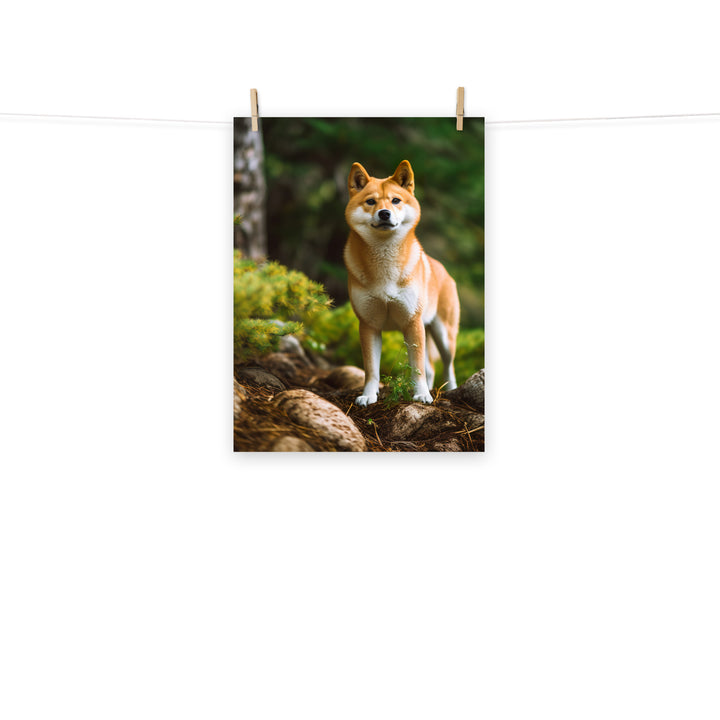 Shiba Inu Photo paper poster - PosterfyAI.com