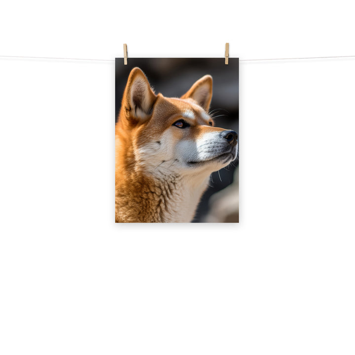 Shiba Inu Photo paper poster - PosterfyAI.com