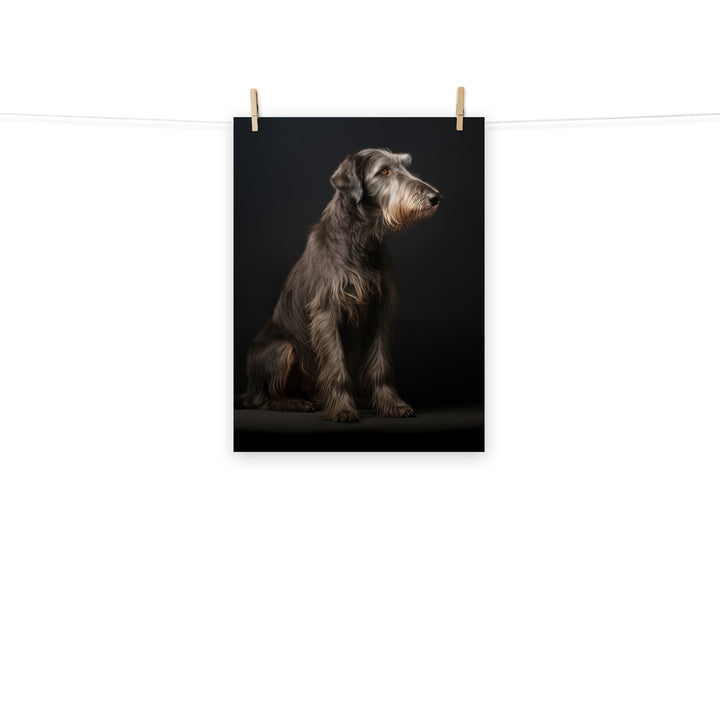 Scottish Deerhound Photo paper poster - PosterfyAI.com