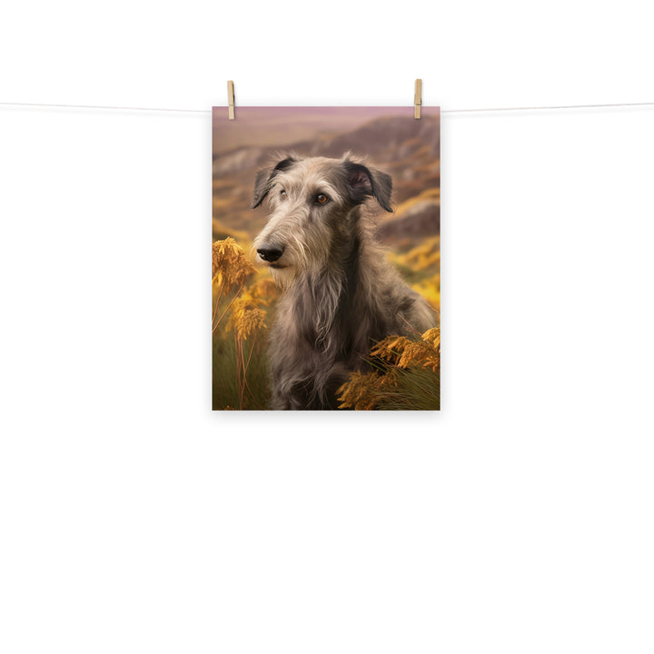 Scottish Deerhound Photo paper poster - PosterfyAI.com