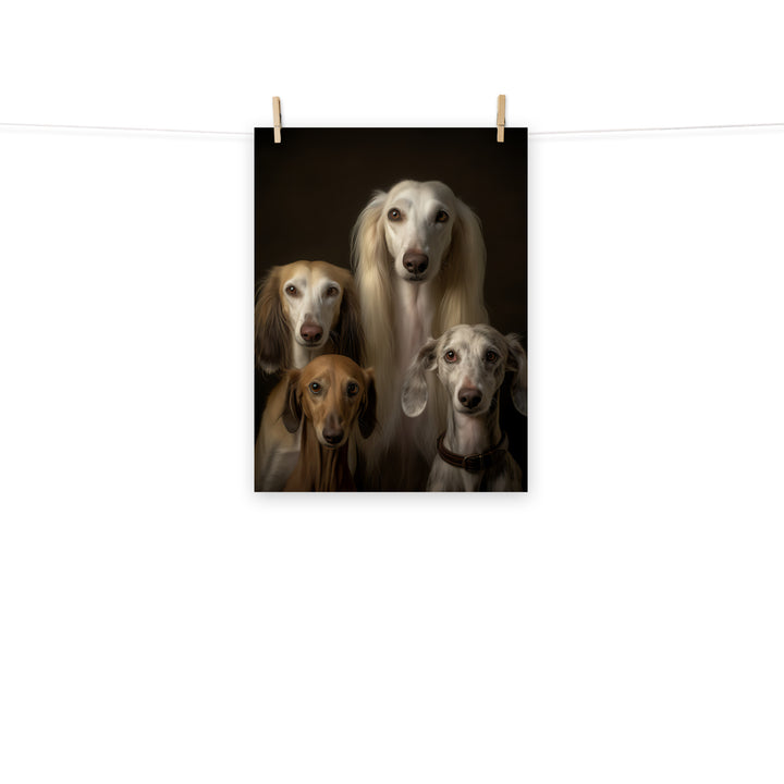 Saluki Photo paper poster - PosterfyAI.com