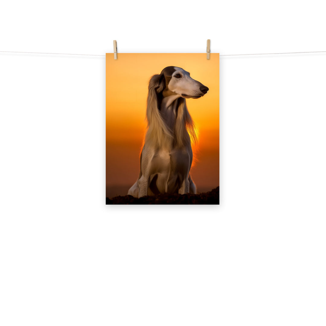 Saluki Photo paper poster - PosterfyAI.com