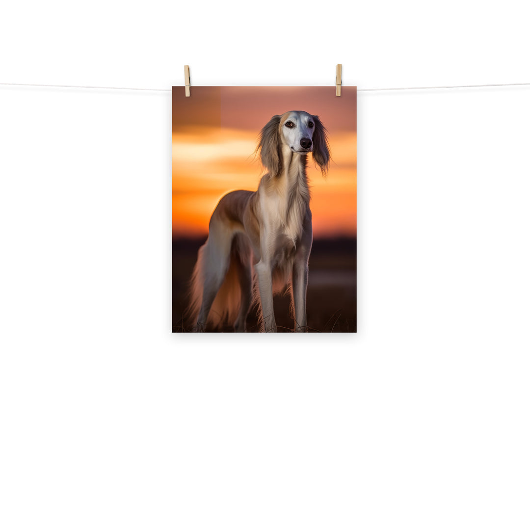 Saluki Photo paper poster - PosterfyAI.com