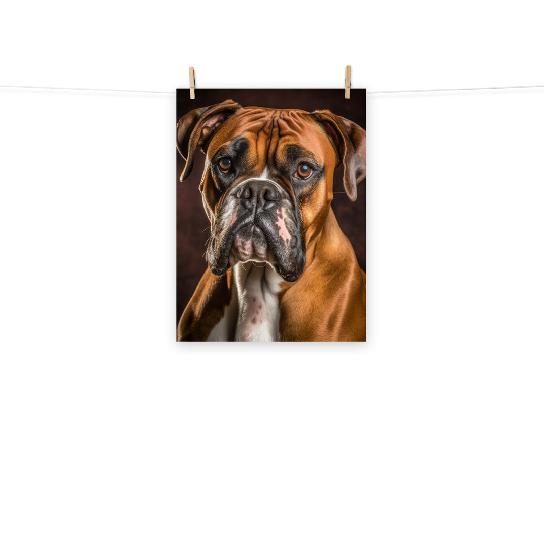 Boxer Photo paper poster - PosterfyAI.com