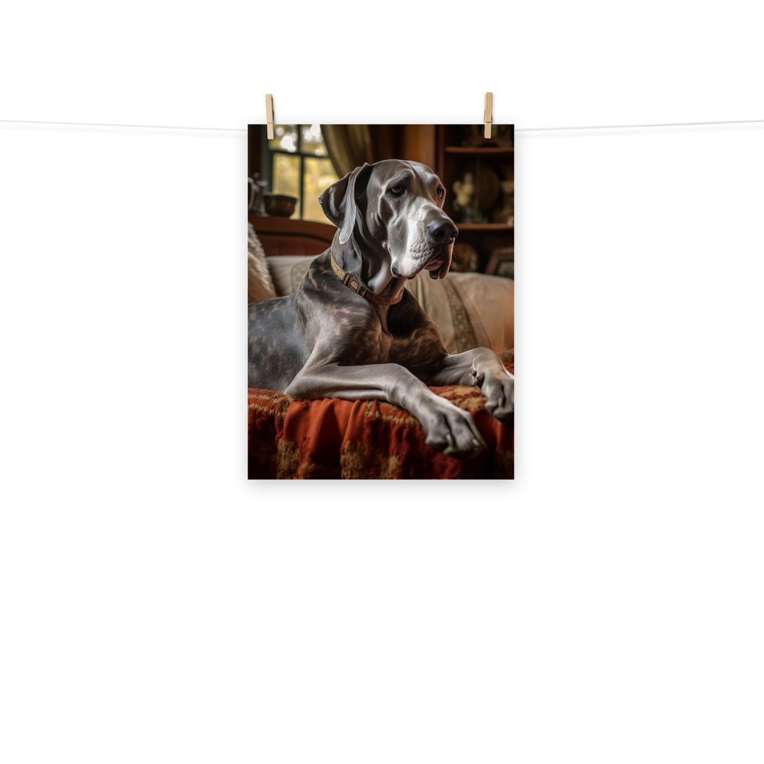 Great Dane Photo paper poster - PosterfyAI.com