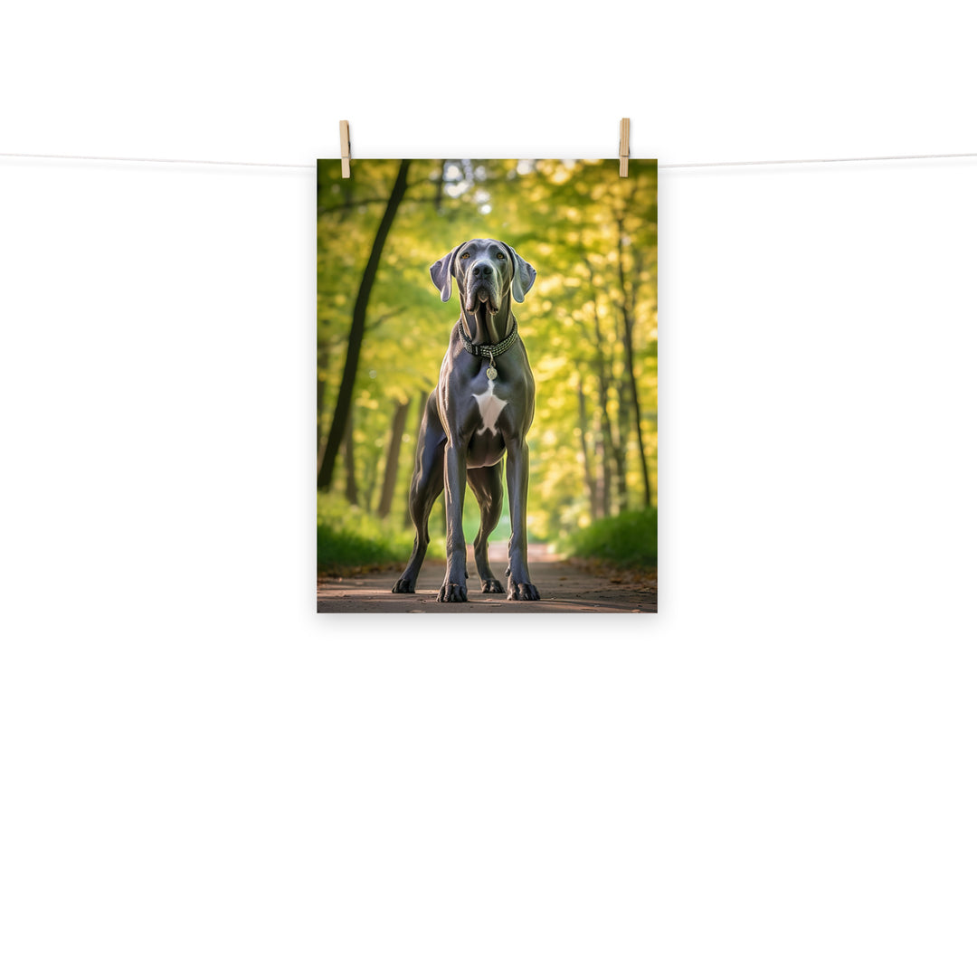 Great Dane Photo paper poster - PosterfyAI.com