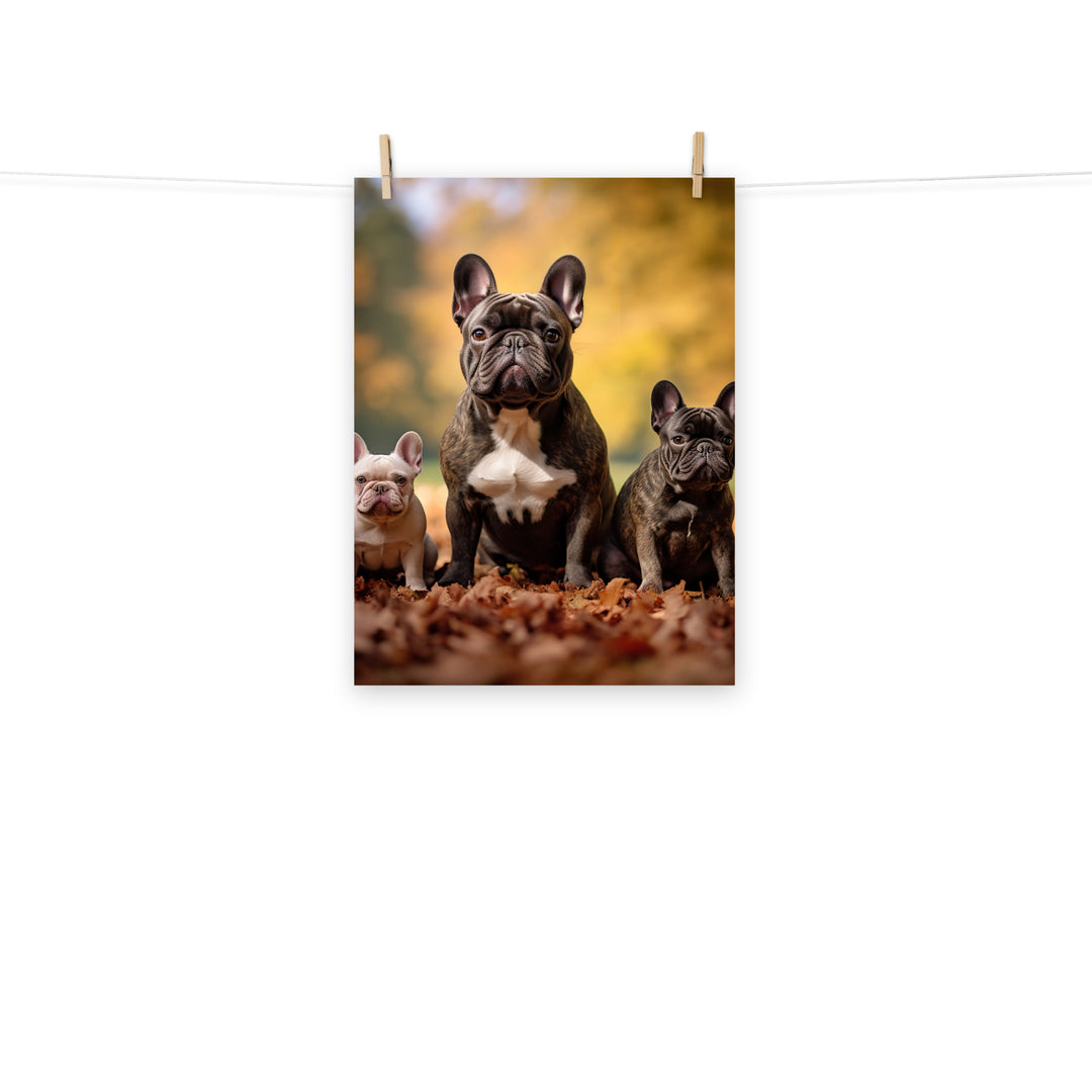 French Bulldog Photo paper poster - PosterfyAI.com