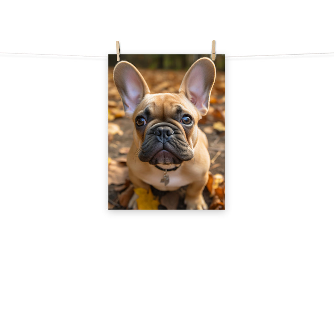 French Bulldog Photo paper poster - PosterfyAI.com