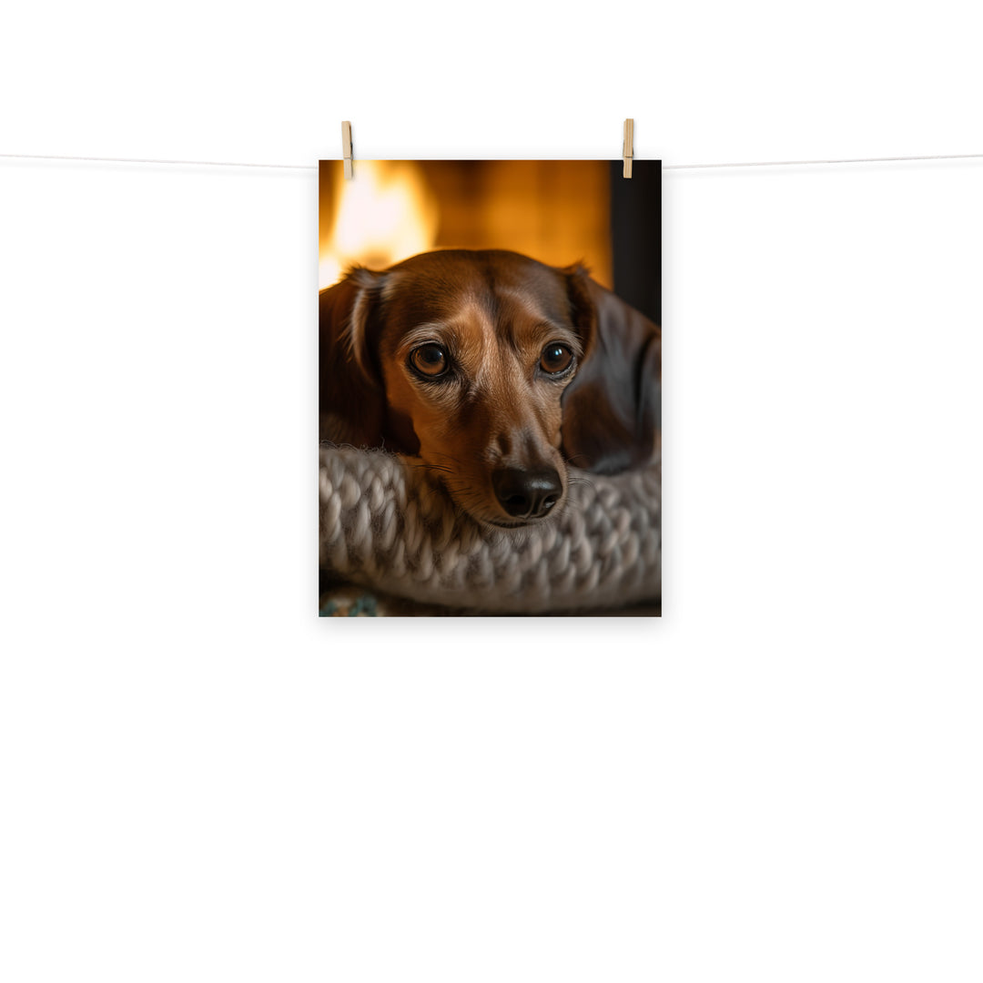 Dachshund Photo paper poster - PosterfyAI.com