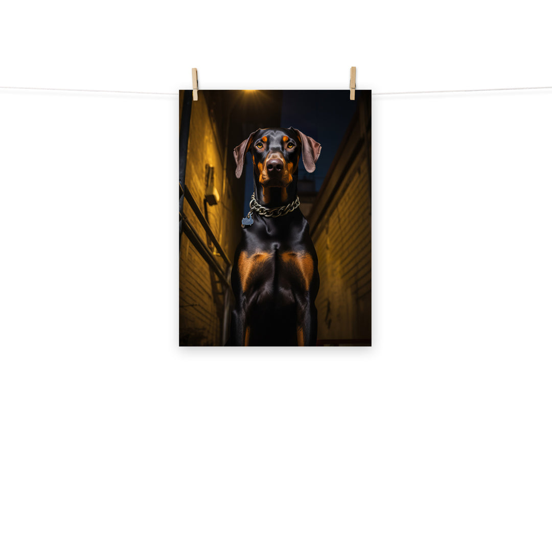 Doberman Photo paper poster - PosterfyAI.com