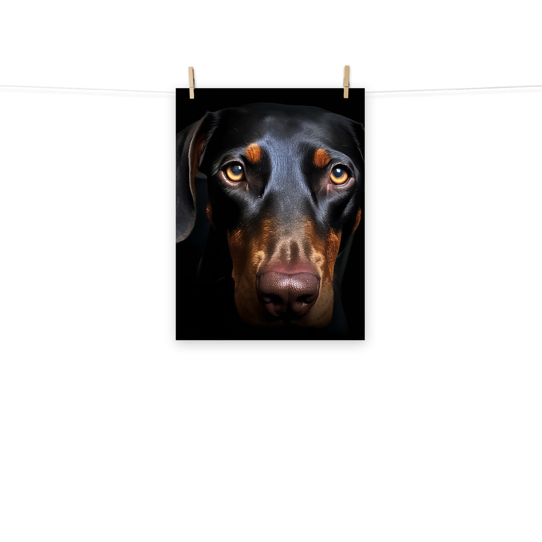 Doberman Photo paper poster - PosterfyAI.com