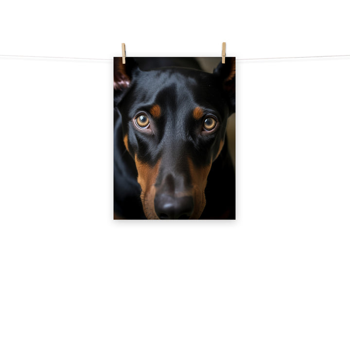 Doberman Photo paper poster - PosterfyAI.com