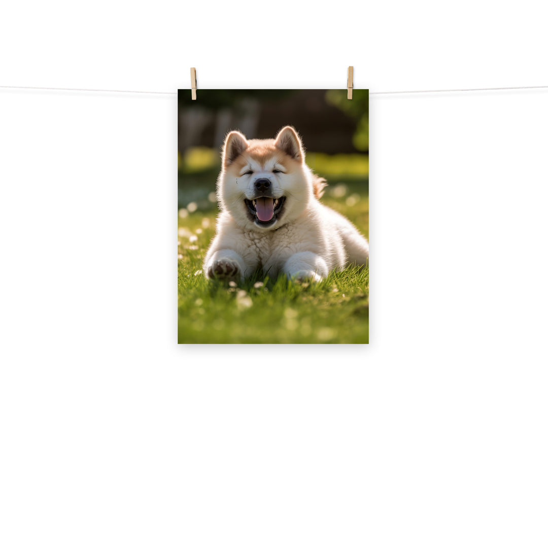 Akita Photo paper poster - PosterfyAI.com