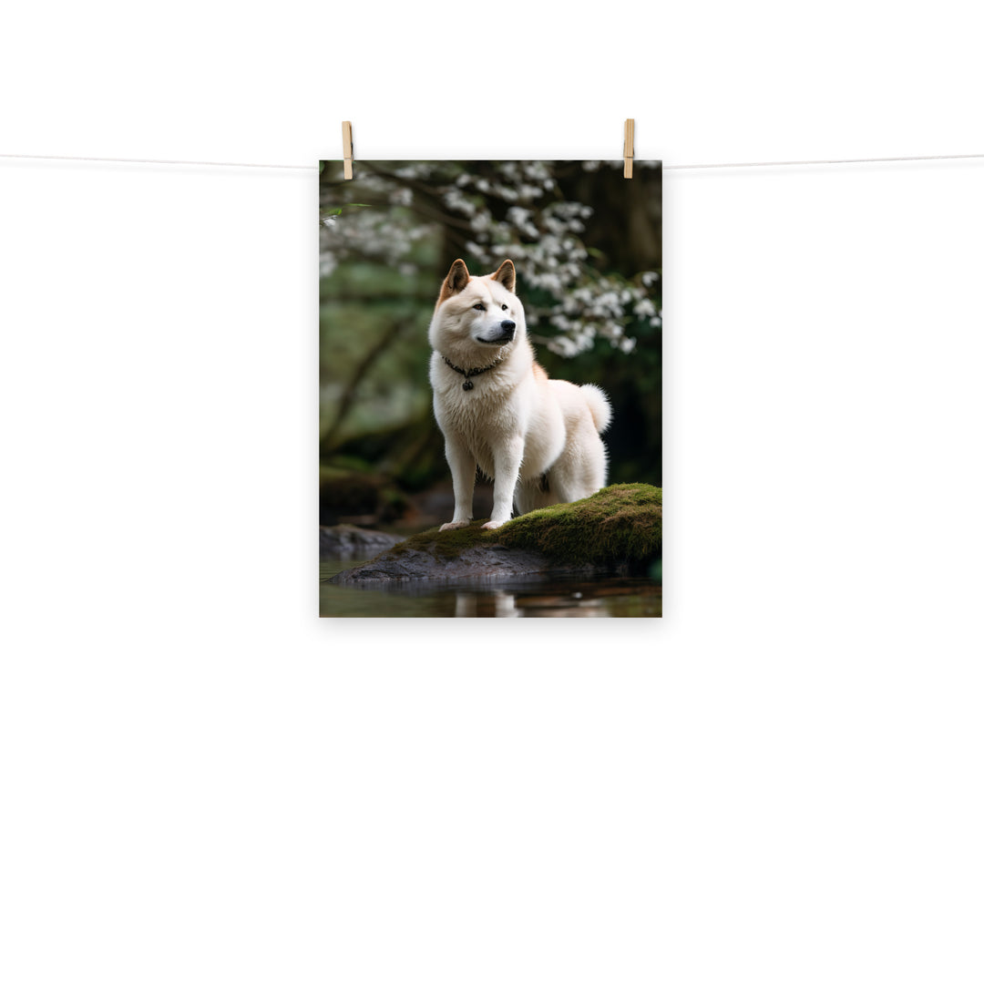 Akita Photo paper poster - PosterfyAI.com