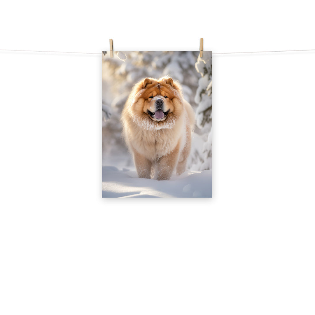 Chow Chow Photo paper poster - PosterfyAI.com