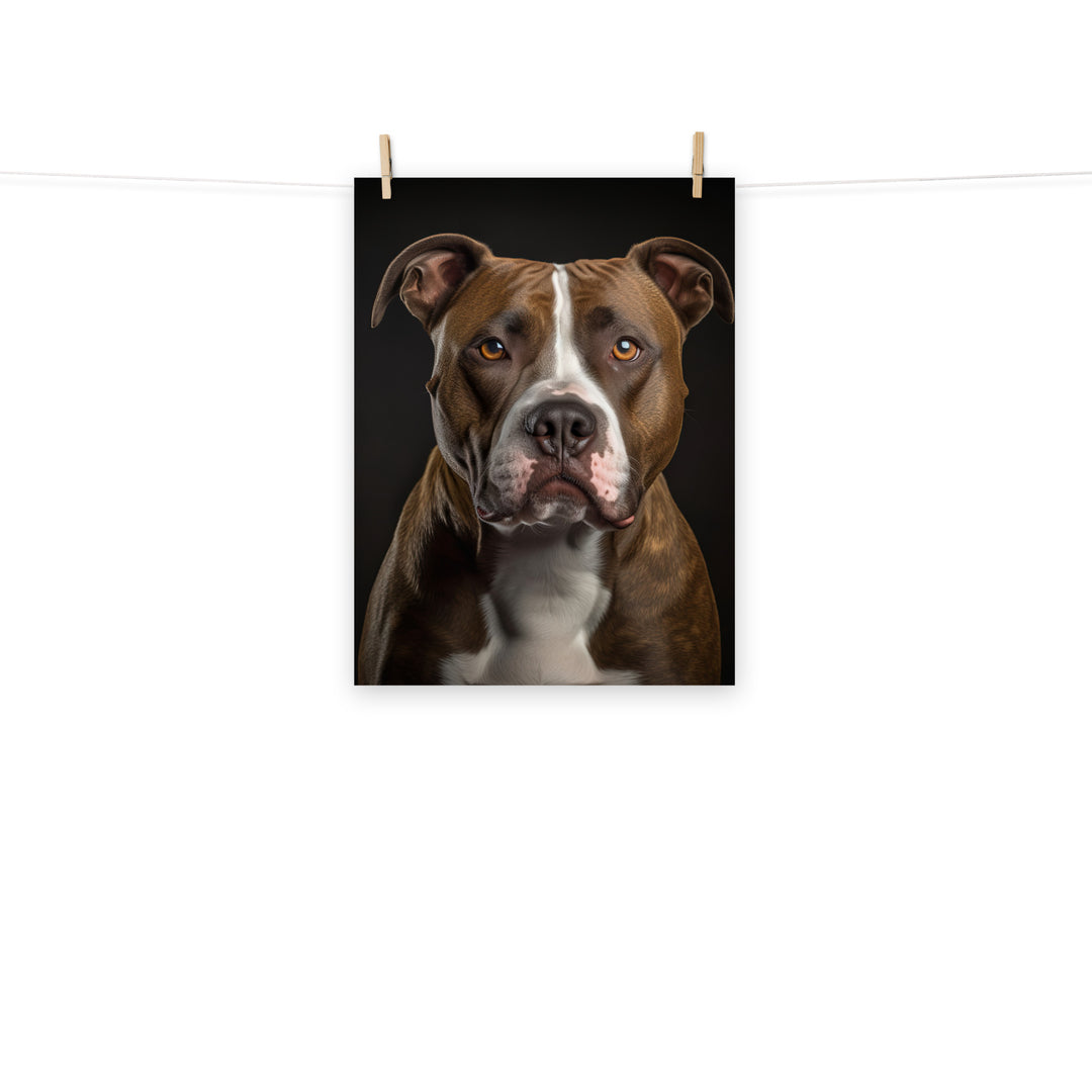 American Staffordshire Terrier Photo paper poster - PosterfyAI.com