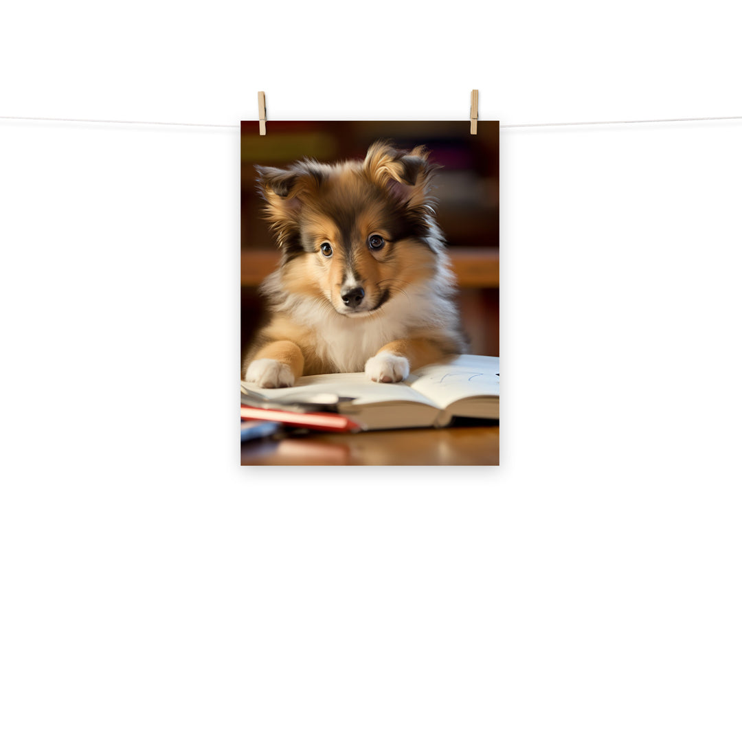 Shetland Sheepdog Photo paper poster - PosterfyAI.com