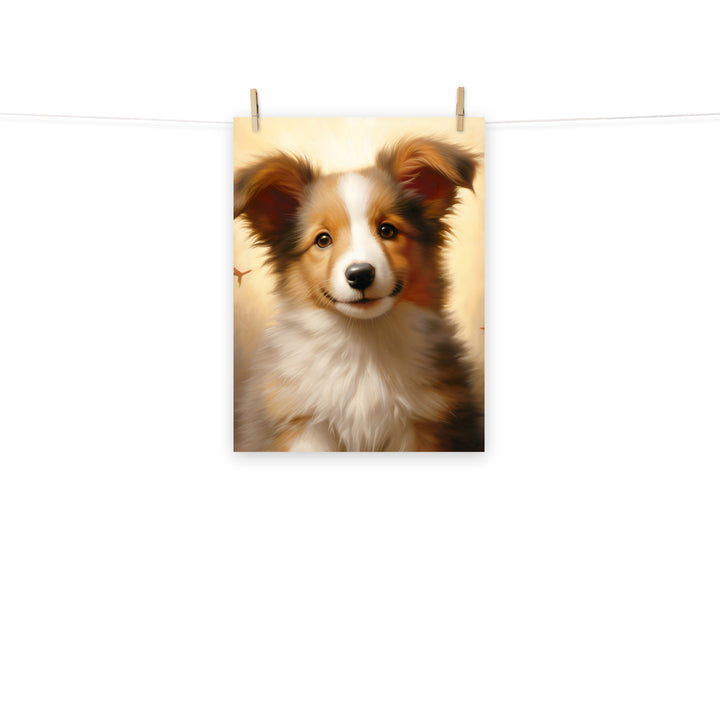 Shetland Sheepdog Photo paper poster - PosterfyAI.com