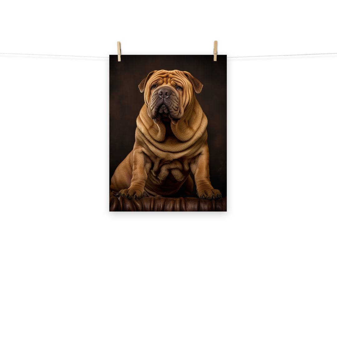 Shar Pei Photo paper poster - PosterfyAI.com