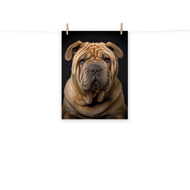 Shar Pei Photo paper poster - PosterfyAI.com