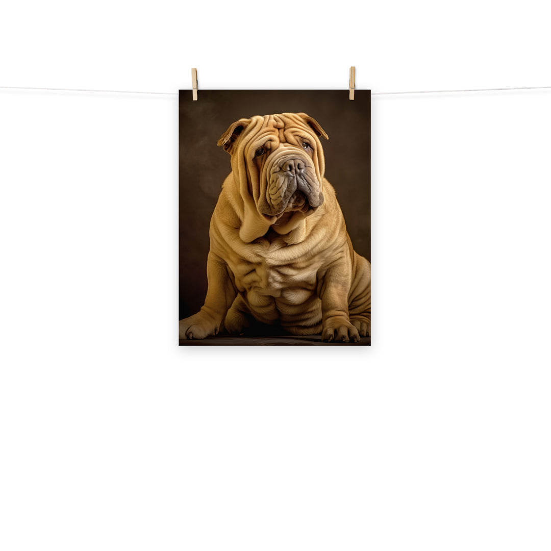 Shar Pei Photo paper poster - PosterfyAI.com