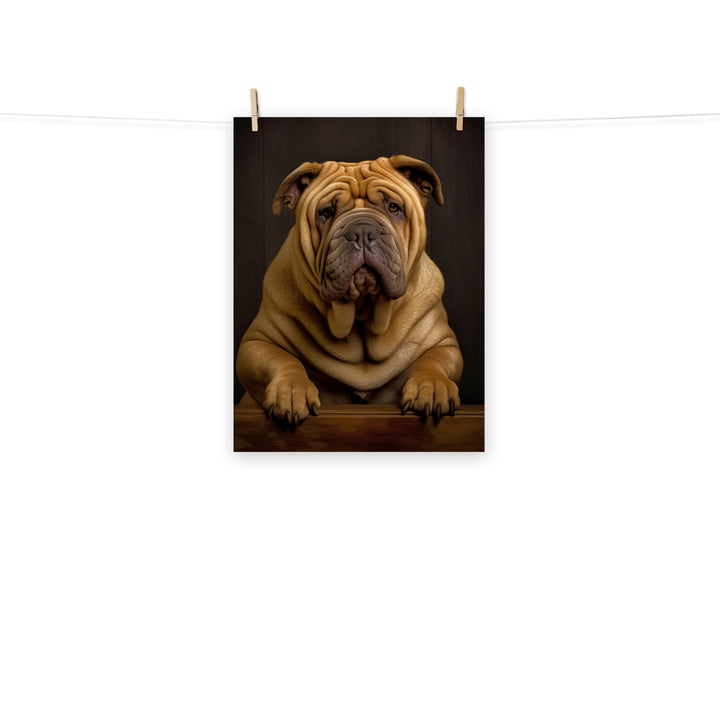 Shar Pei Photo paper poster - PosterfyAI.com