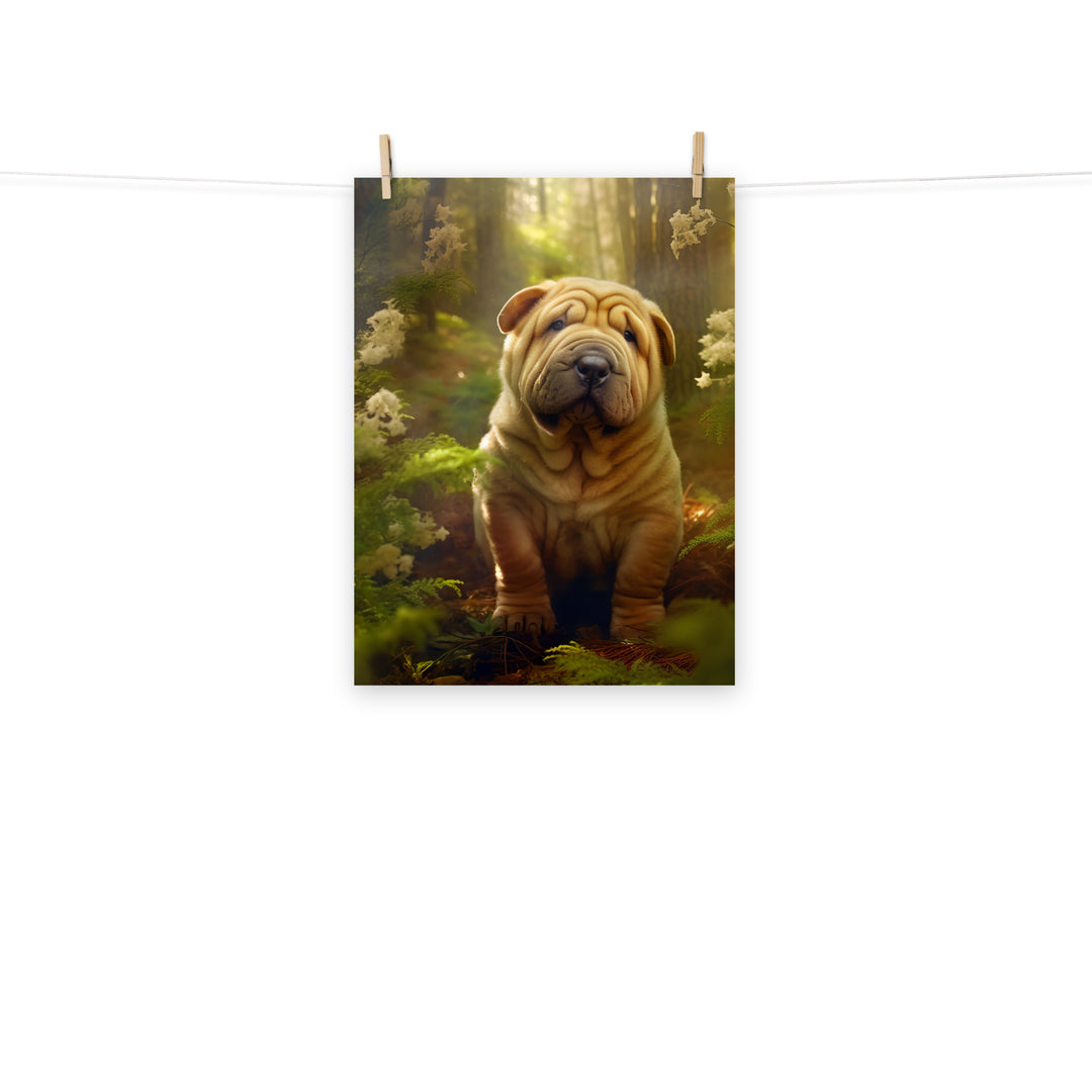 Shar Pei Photo paper poster - PosterfyAI.com