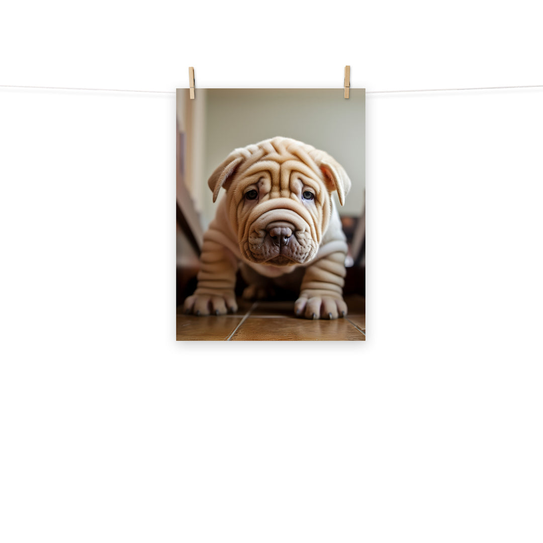 Shar Pei Photo paper poster - PosterfyAI.com