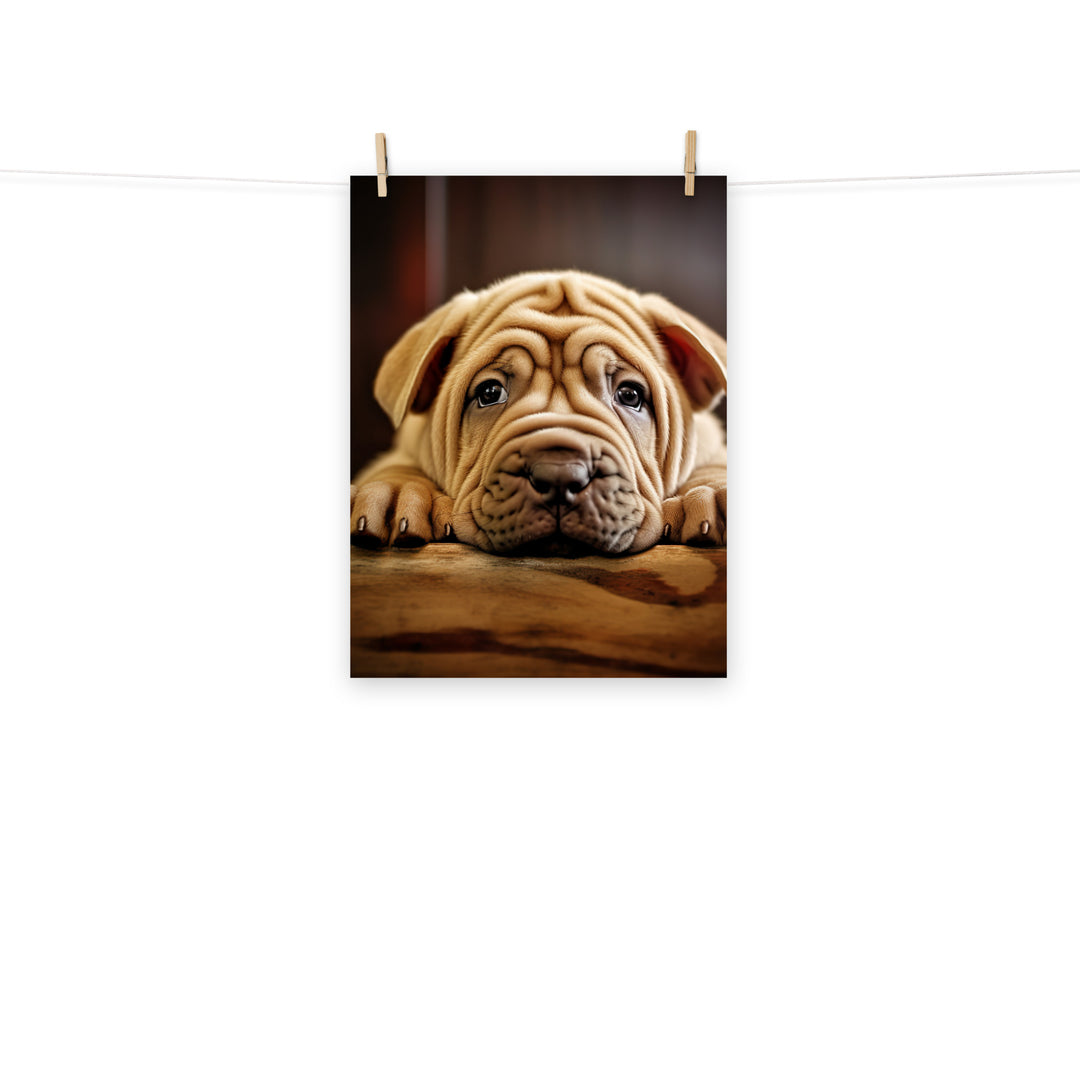 Shar Pei Photo paper poster - PosterfyAI.com