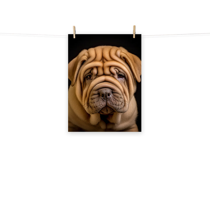 Shar Pei Photo paper poster - PosterfyAI.com