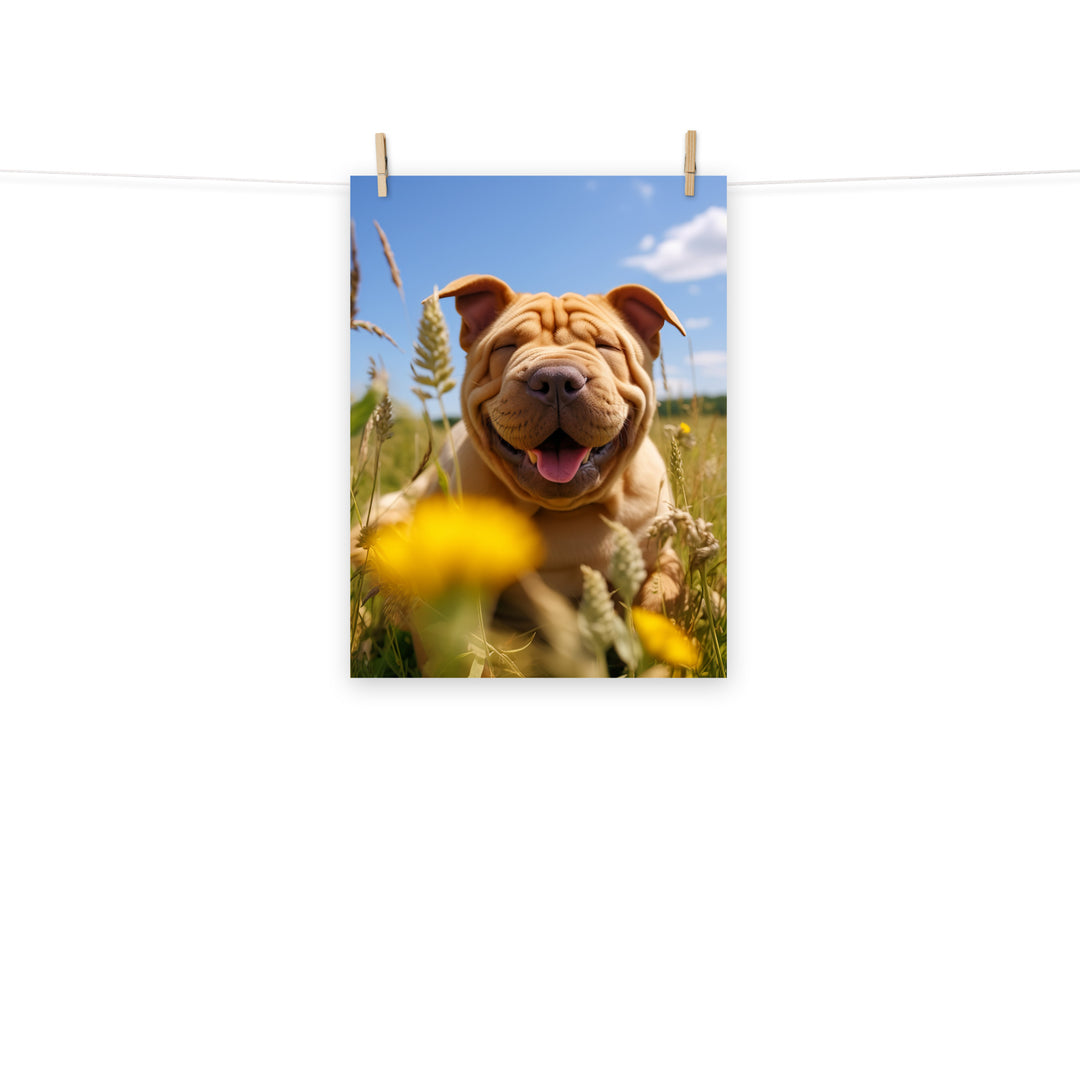 Shar Pei Photo paper poster - PosterfyAI.com